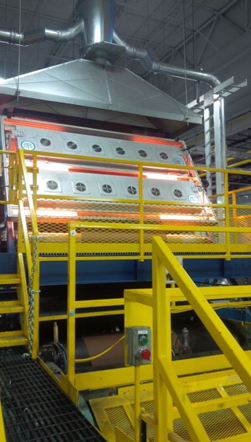 Industrial Infrared Drying System with Evacuation Hood